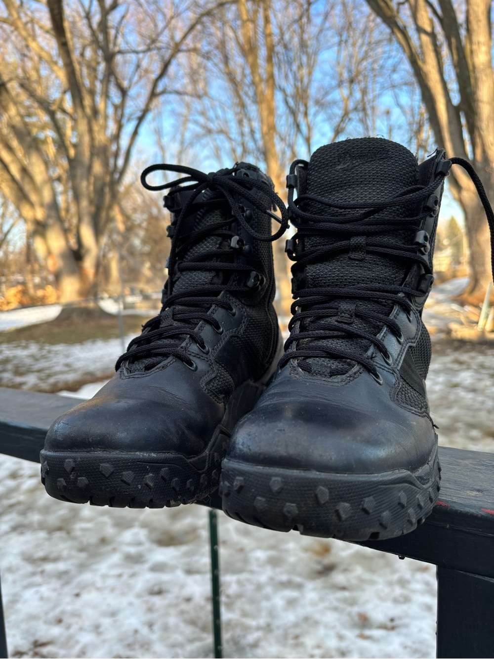 Danner Men's Scorch 8" Side-Zip Soft Toe Boots - Black - Picture 2 of 3